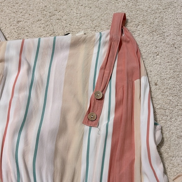 Roxy Striped Boho Style Jumpsuit - Picture 11 of 12